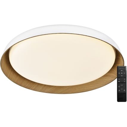 Top Light - LED Hämardatav laevalgusti SATELLITE LED/48W/230V 3000-6500K d. 53 cm valge/pruun + kaugjuhtimispult