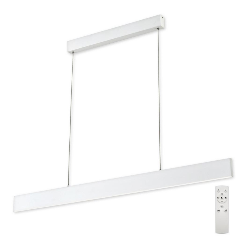 Top Light - LED Hämardatav lühter LINE LED/30W/230V valge + kaugjuhtimispult