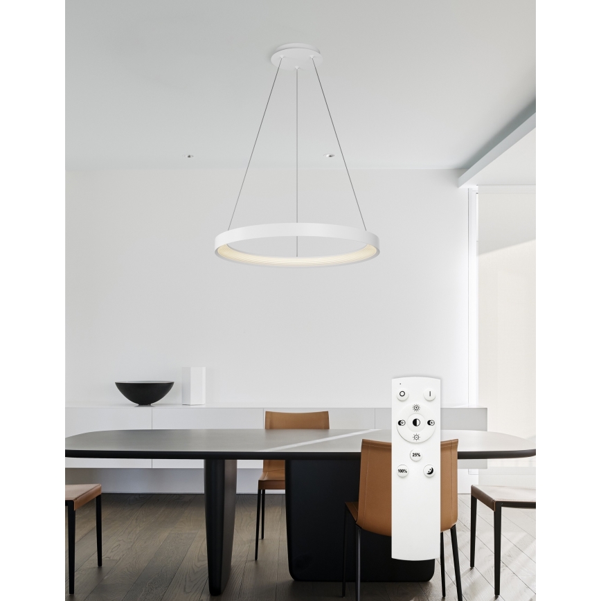 Top Light - LED Hämardatav lühter ORBIT LED/40W/230V 3000-6500K d. 50 cm valge + kaugjuhtimispult