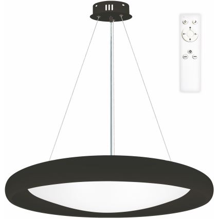 Top Light - LED Hämardatav lühter SALERNO LED/60W/230V 3000-6500K d. 60 cm must + kaugjuhtimispult