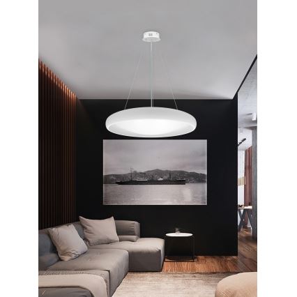 Top Light - LED Hämardatav lühter SALERNO LED/60W/230V 3000-6500K d. 60 cm valge + kaugjuhtimispult