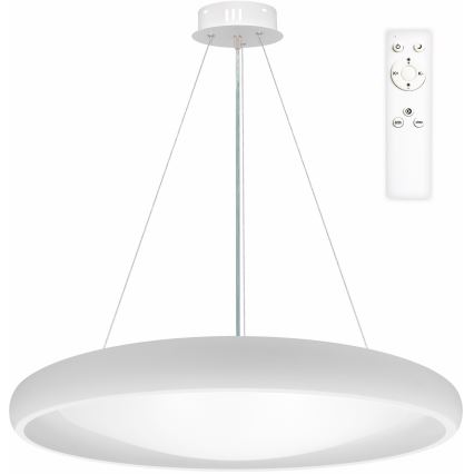 Top Light - LED Hämardatav lühter SALERNO LED/60W/230V 3000-6500K d. 60 cm valge + kaugjuhtimispult