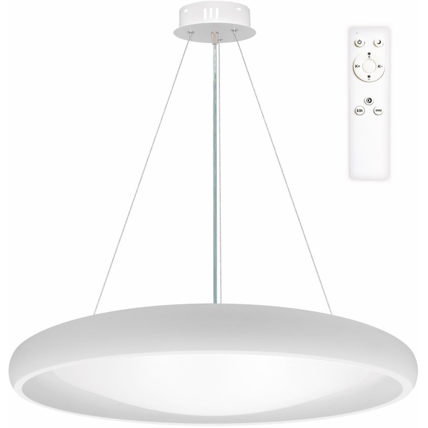 Top Light - LED Hämardatav lühter SALERNO LED/60W/230V 3000-6500K d. 60 cm valge + kaugjuhtimispult