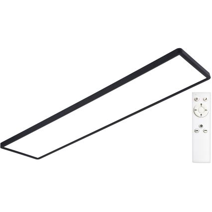 Top Light - LED Hämardatav pinnale kinnitatav valguspaneel REVIT LED/70W/230V 3000-6500K 120x30 cm must + kaugjuhtimispult