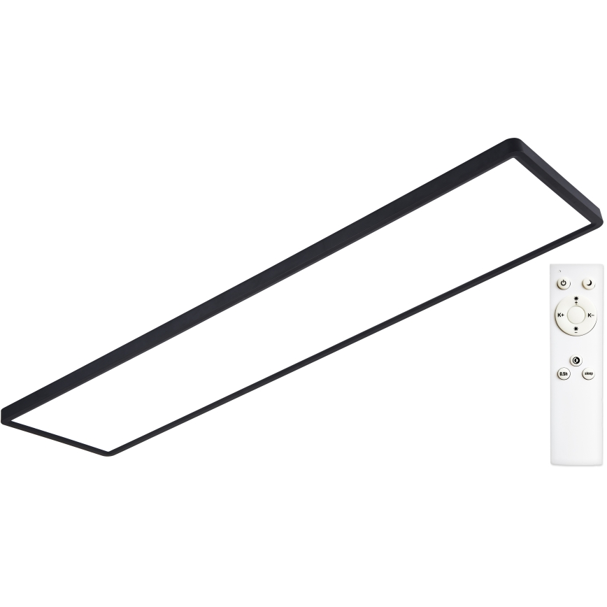 Top Light - LED Hämardatav pinnale kinnitatav valguspaneel REVIT LED/70W/230V 3000-6500K 120x30 cm must + kaugjuhtimispult