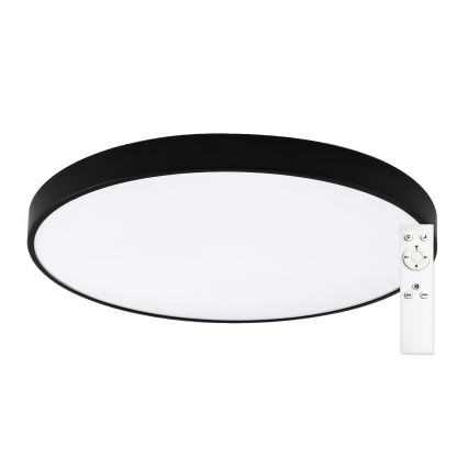 Top Light - PETAL LED hämardatav vannitoa laevalgusti, 60W/230V, 3000–6500K, IP44, Ø 59 cm, must, kaasas kaugjuhtimispult