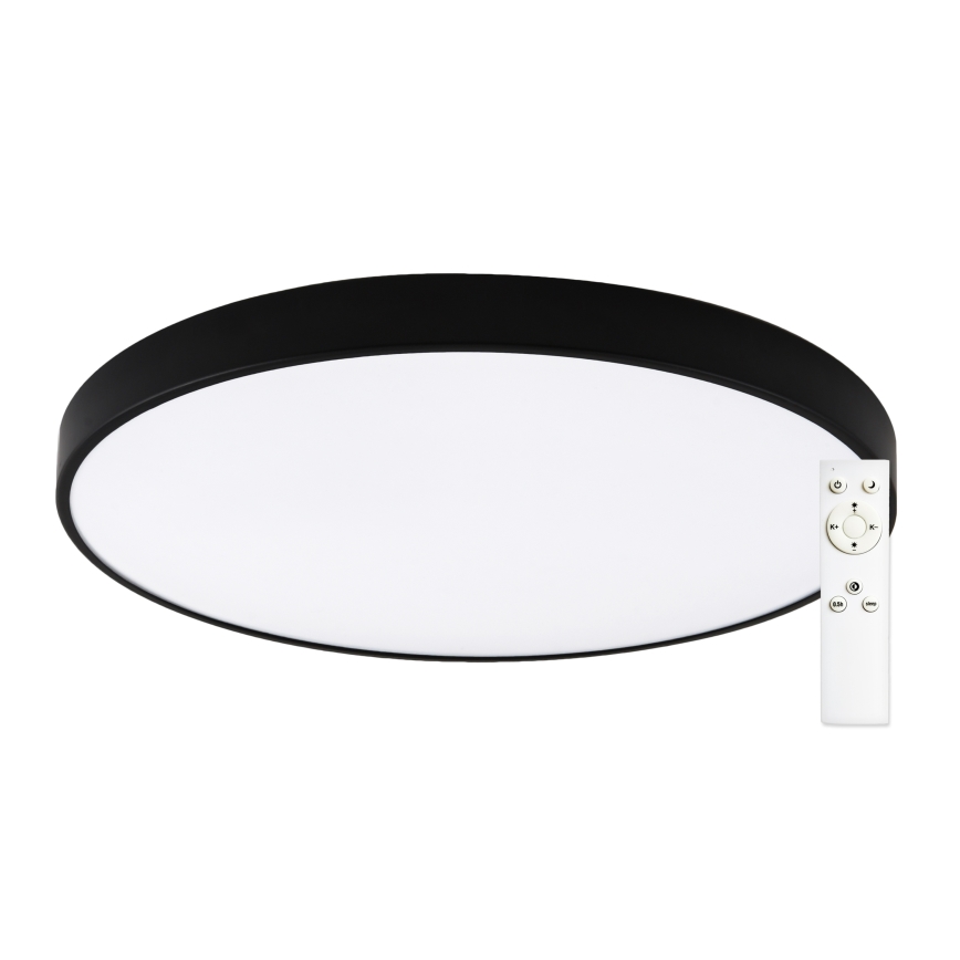 Top Light - PETAL LED hämardatav vannitoa laevalgusti, 60W/230V, 3000–6500K, IP44, Ø 59 cm, must, kaasas kaugjuhtimispult