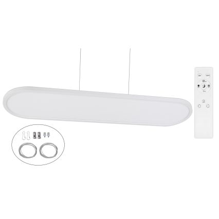 Top Light - LED-hämardatav lae pinnapealne ja rippuv valgusti OVAL LED/36W/230V 3000-6500K valge + kaugjuhtimispult