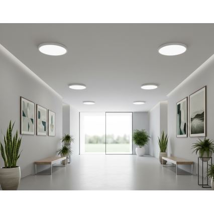 Top Light - LED laelamp liikumisanduriga REVIT LED/12/18/24W/230V 3000/4000/6500K läbimõõt 30 cm valge