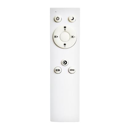 Top Light - LED Hämardatav laevalgusti REVIT LED/50W/230V 3000-6500K 50x50 cm must + kaugjuhtimispult