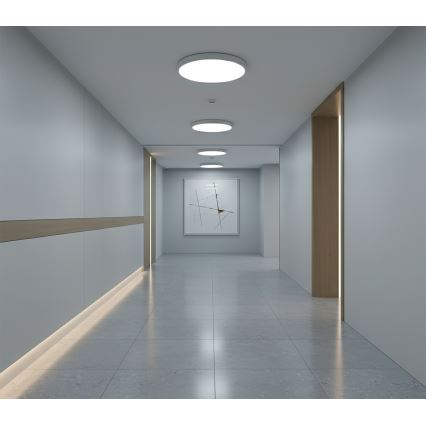 Top Light - LED-laelamp liikumisanduriga REVIT LED/9/12/18W/230V 3000/4000/6500K, läbimõõt 23 cm, valge