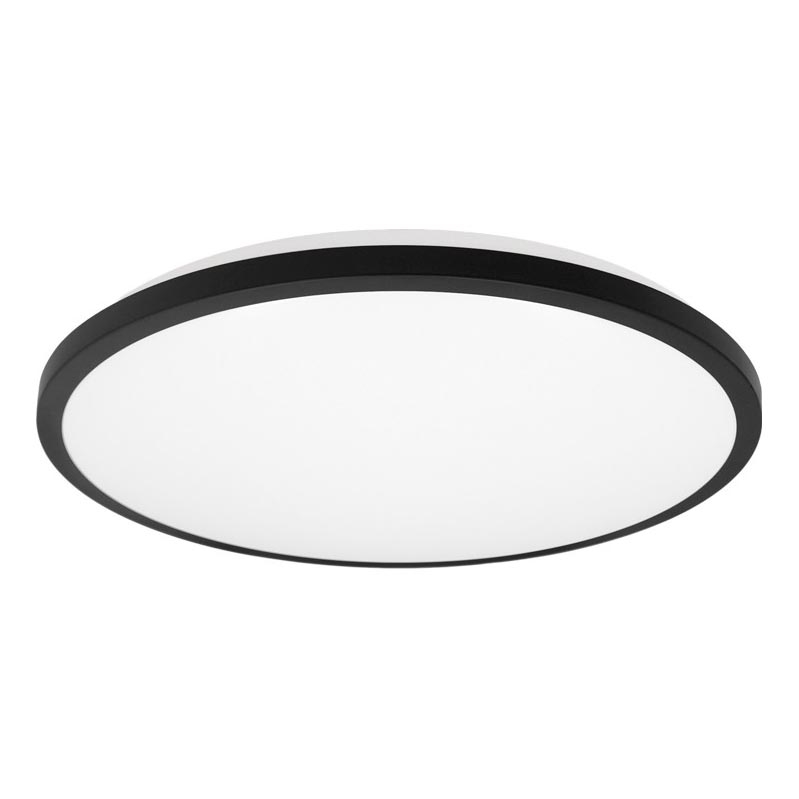 Top Light - LED Laevalgusti vannituppa ONYX LED/10W/230V IP44 3000/4000/6500K d. 29 cm must