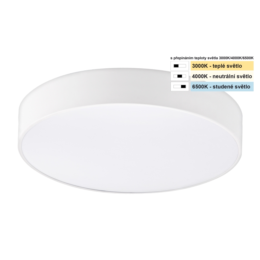 Top Light - LED Laevalgusti vannituppa PETAL LED/24W/230V IP44 3000/4000/6500K d. 35 cm valge