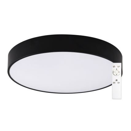 Top Light - LED Hämardatav laevalgusti vannituppa PETAL LED/48W/230V IP44 3000-6500K d. 48 cm must + kaugjuhtimispult
