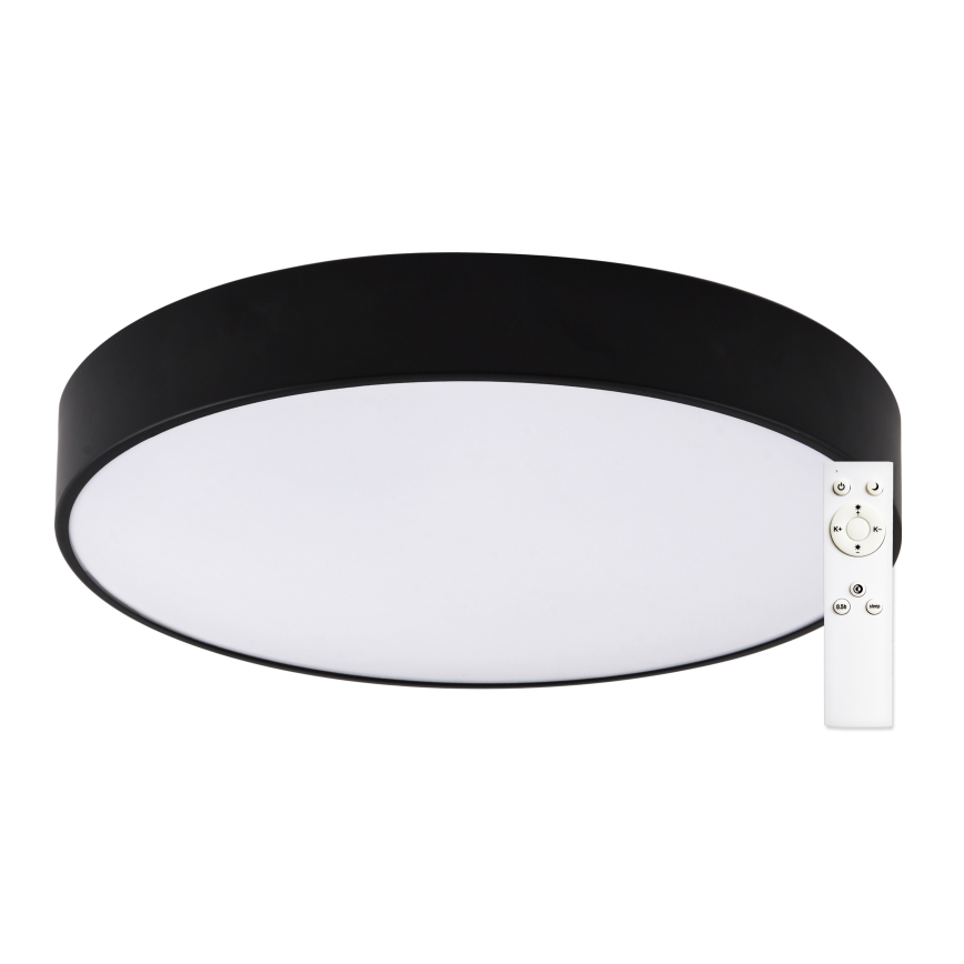 Top Light - LED Hämardatav laevalgusti vannituppa PETAL LED/48W/230V IP44 3000-6500K d. 48 cm must + kaugjuhtimispult