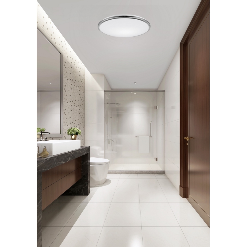 Top Light - LED Laevalgusti vannituppa SILVER LED/10W/230V IP44 3000/4000/6500K d. 29 cm läikiv kroom