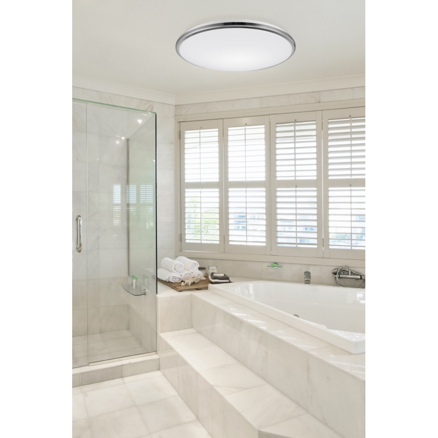 Top Light - LED Laevalgusti vannituppa SILVER LED/24W/230V IP44 3000/4000/6500K d. 39 cm läikiv kroom