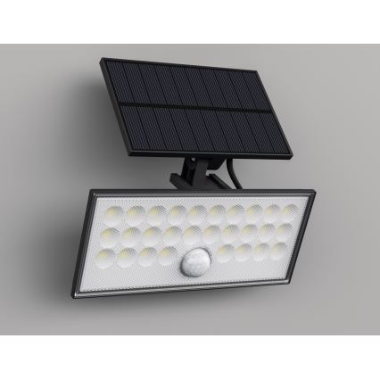 Top Light - LED Päikesepaneeliga prožektor seinale koos anduriga HELEON VARIO LED/8W/3,7V IP65 4000K 2200 mAh + kaugjuhtimispult