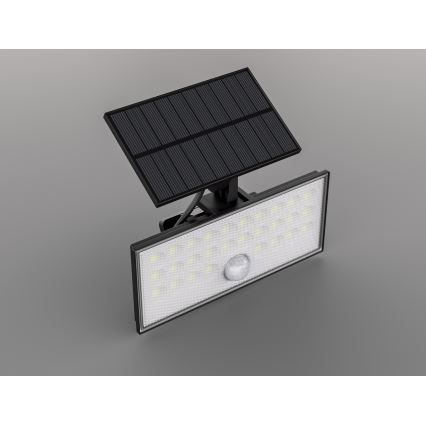 Top Light - LED Päikesepaneeliga prožektor seinale koos anduriga HELEON VARIO LED/8W/3,7V IP65 4000K 2200 mAh + kaugjuhtimispult