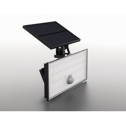 Top Light - LED Päikesepaneeliga prožektor seinale koos anduriga HELEON VARIO LED/8W/3,7V IP65 4000K 2200 mAh + kaugjuhtimispult