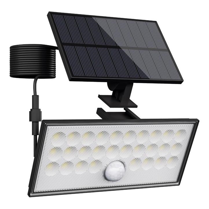 Top Light - LED Päikesepaneeliga prožektor seinale koos anduriga HELEON VARIO LED/8W/3,7V IP65 4000K 2200 mAh + kaugjuhtimispult