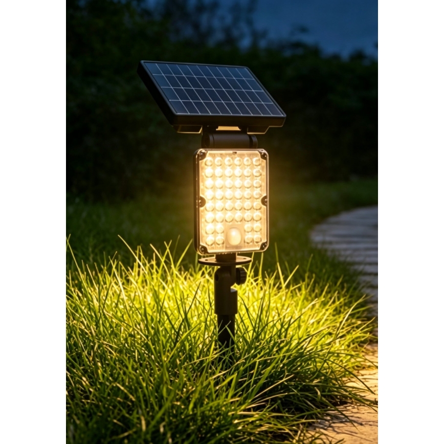 Top Light - LED päikesevalgusti koos anduriga 3-ühes ZENITH LED/10W/3,7V 3000/4000/6500K IP54 2400 mAh