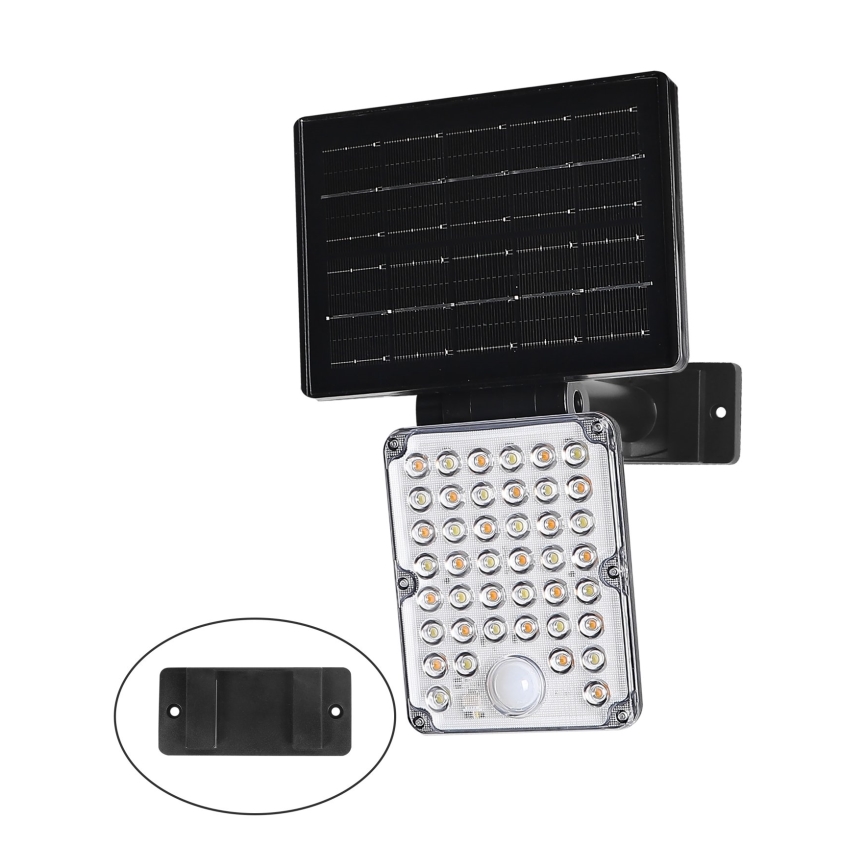 Top Light - LED päikesevalgusti koos anduriga 3-ühes ZENITH LED/10W/3,7V 3000/4000/6500K IP54 2400 mAh