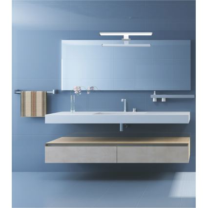 Top Light - LED Peegli valgustus TEXAS LED/8W/230V 3000/4000/6500K IP44 40 cm matt-viimistlus kroom