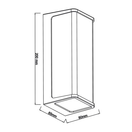 Top Light - LED Väli seinavalgusti BLOCK LED/10W/230V IP65 4000K