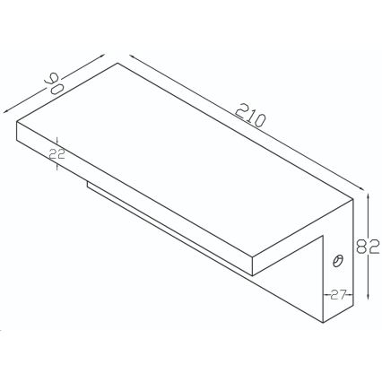 Top Light - LED Väli seinavalgusti koos anduriga ELON LED/10W/230V 4000K IP54