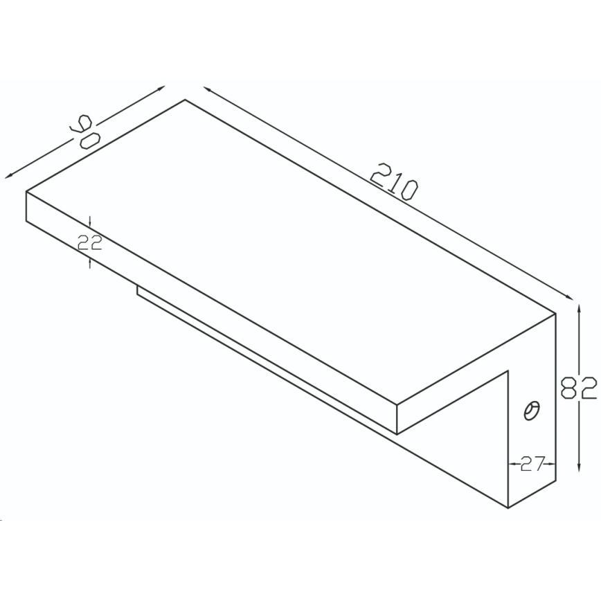 Top Light - LED Väli seinavalgusti koos anduriga ELON LED/10W/230V 4000K IP54