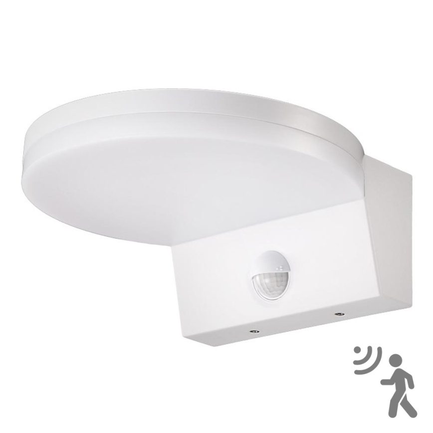 Top Light - LED Väli seinavalgusti koos anduriga NOVARA LED/15W/230V IP65 valge