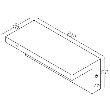 Top Light - LED Väli seinavalgusti ELON LED/10W/230V 4000K IP54