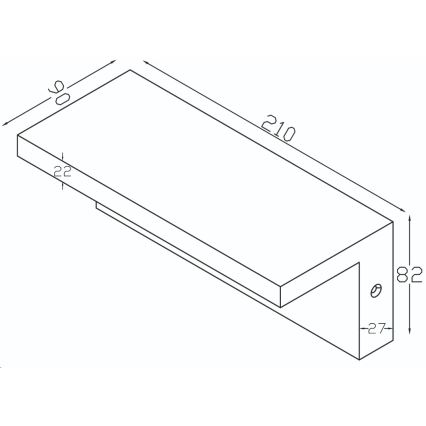 Top Light - LED Väli seinavalgusti ELON LED/10W/230V 4000K IP54