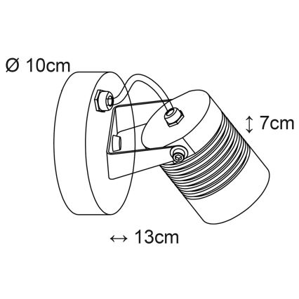 Top Light - LED Väli seinavalgusti IBIZA LED/5W/230V IP54