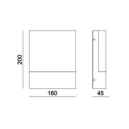 Top Light - LED Väli seinavalgusti NOEL LED/10W/230V IP54 must