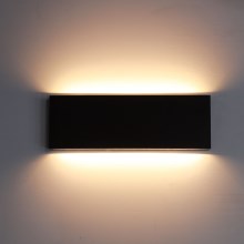 Top Light - LED Väli seinavalgusti OBLIGO LED/12W/230V IP65 must