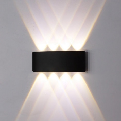 Top Light - LED Väli seinavalgusti RAY LED/8W/230V IP44 4000K must