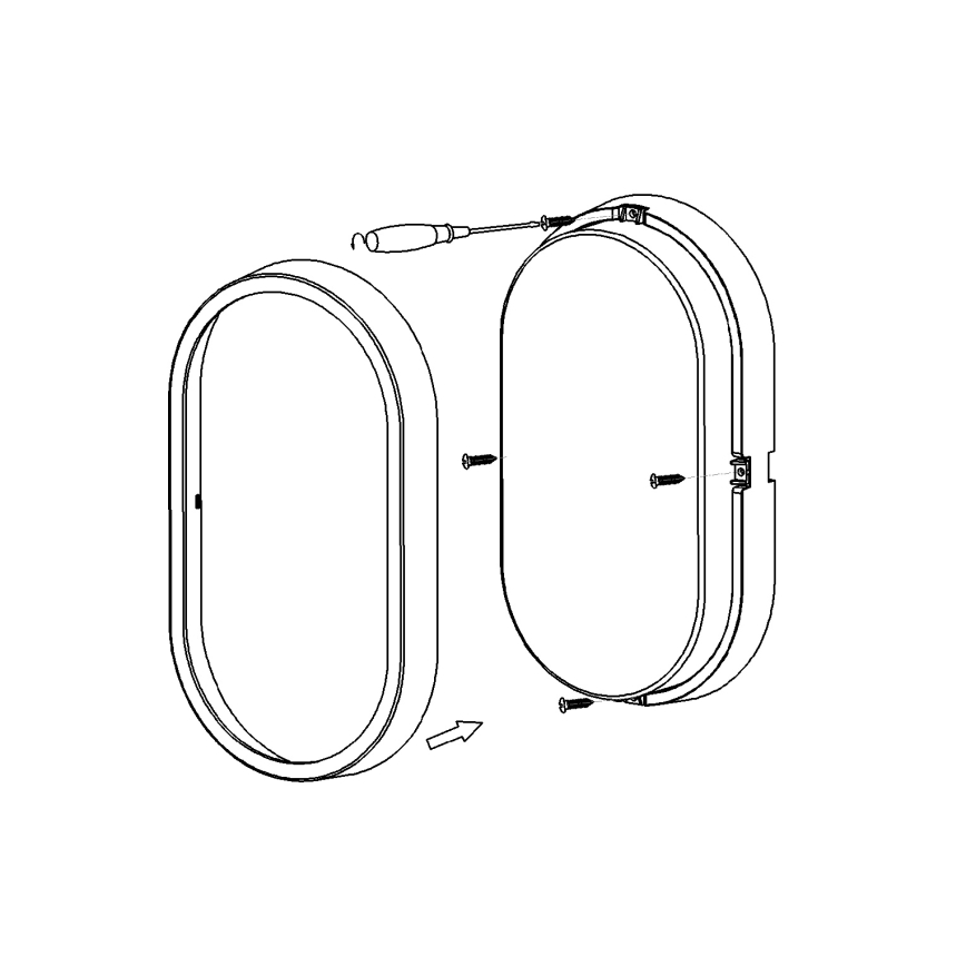 Top Light - LED välisseinale paigaldatav seinavalgusti BARI LED/15W/230V 4000K IP54