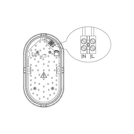 Top Light - LED välisseinale paigaldatav seinavalgusti BARI LED/15W/230V 4000K IP54