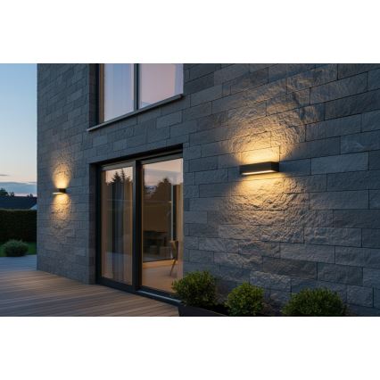 Top Light - LED välisseinale paigaldatav seinavalgusti IMOLA LED/16W/230V 3000/4000/6000K IP54 30 cm must