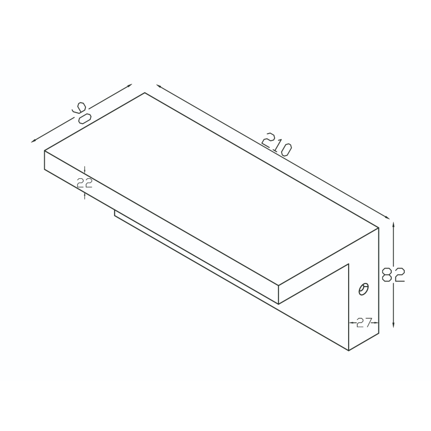 Top Light - LED välisseinavalgusti liikumisanduriga ELON LED/10W/230V 3000/4000/6000K IP54 must
