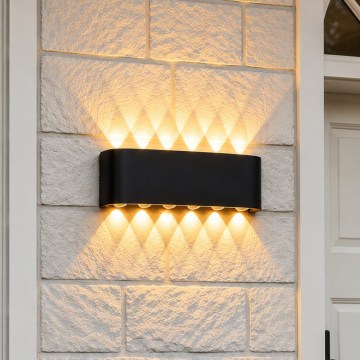 Top Light - LED välisseinavalgusti RAY LED/10W/230V 3000/4000/6500K IP54 must