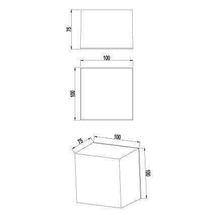 Top Light - LED Vannatoode seinavalgustus BOXTER LED/5W/230V 4000K IP65