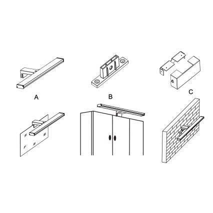 Top Light - LED-vannitoa peegli valgusti TEXAS MAX LED/12W/230V 3000/4000/6500K IP44 78 cm mattkroom