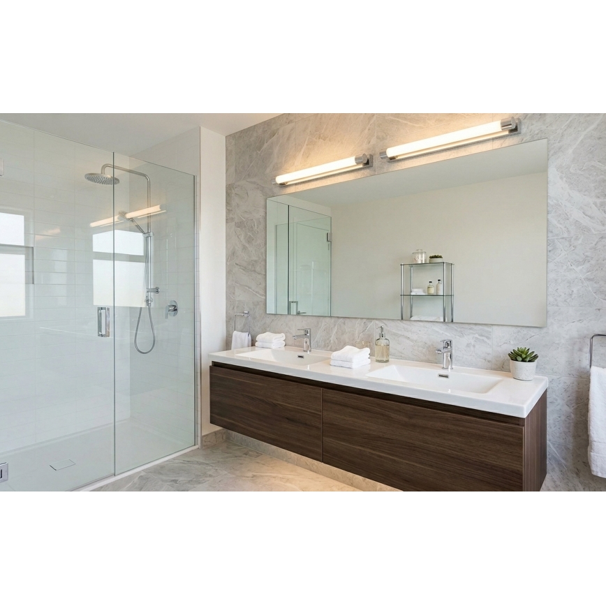 Top Light - LED Vannitoa peegli valgustus TURIA LED/12W/230V 3000/4000/6500K IP44 60 cm läikiv kroom