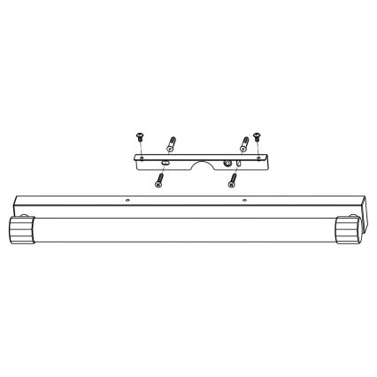 Top Light - LED Vannitoa peegli valgustus TURIA LED/12W/230V 3000/4000/6500K IP44 60 cm läikiv kroom