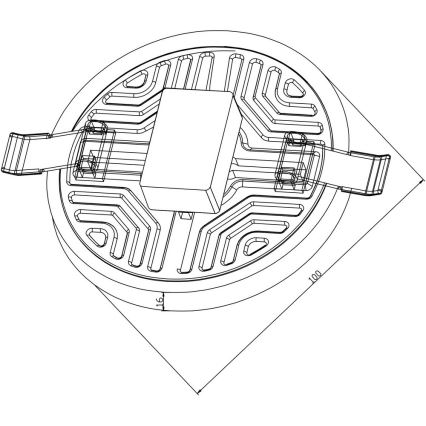 Top Light POLAR K 10 - LED Süvistatav laevalgusti POLAR LED/10W/230V