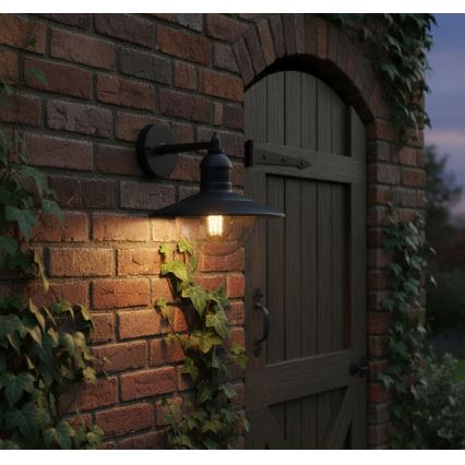 Top Light - välisseinavalgusti VERONA 1xE27/12W/230V IP44, must