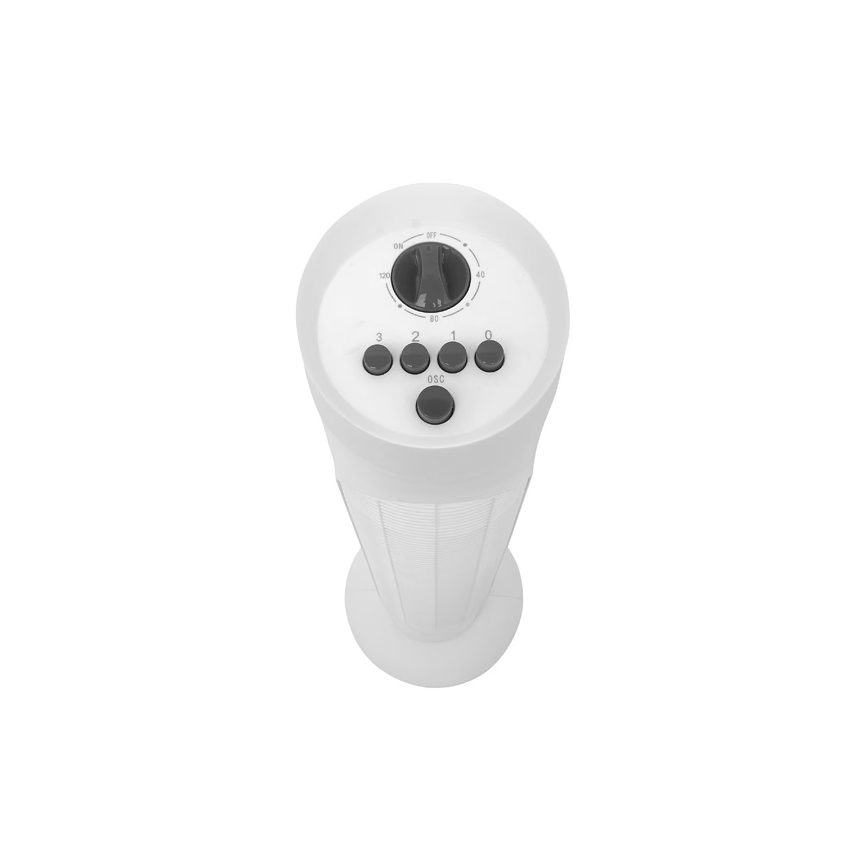 Tornventilaator 50W/230V 83 cm valge